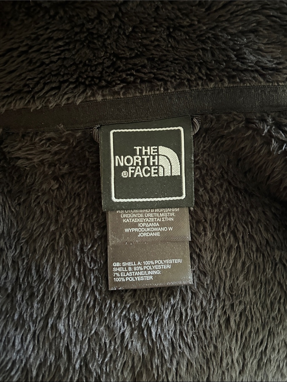 North Face Women's Black Plush Zip-Up Vest Sz M - Picture 5 of 6